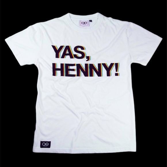 🏳️‍🌈 NWT! QE Unisex Yas Henny Tshirt - Picture 3 of 12